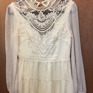 Ark and Co Bohemian Lace High Neck Dress